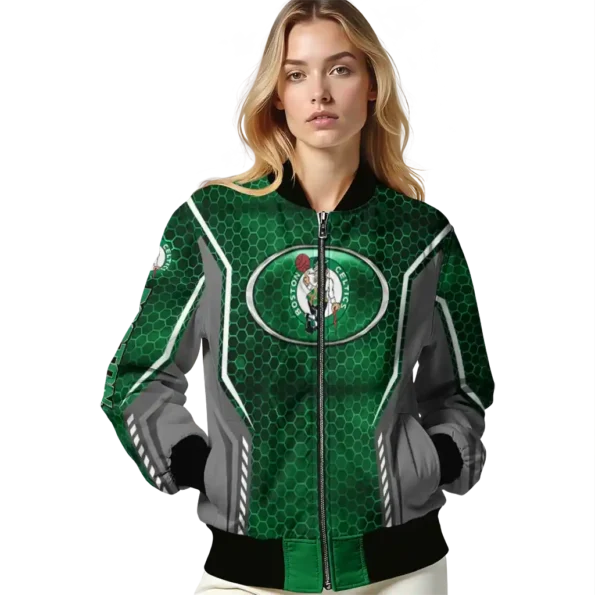 custom boston celtics power plate green bomber jacket latest model