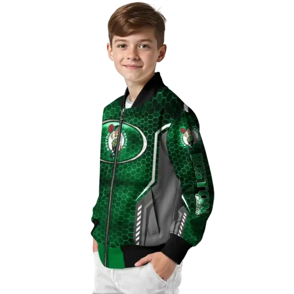 custom boston celtics power plate green bomber jacket trendy