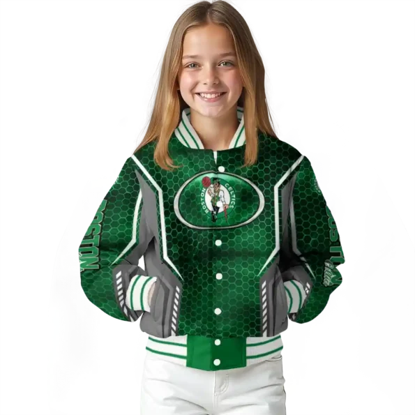 custom boston celtics power plate green varsity jacket top rated.webp