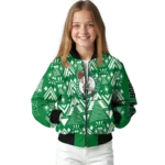 custom boston celtics pyramid shapes green bomber jacket best selling