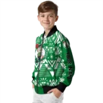 custom boston celtics pyramid shapes green bomber jacket best selling