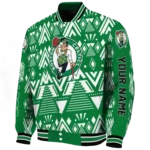 custom boston celtics pyramid shapes green varsity jacket best selling.webp
