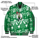 custom boston celtics pyramid shapes green varsity jacket best selling.webp