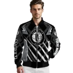 custom brooklyn nets chevron angles black bomber jacket best selling