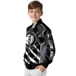 custom brooklyn nets chevron angles black bomber jacket best selling