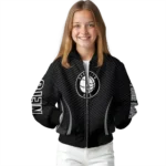 custom brooklyn nets chevron arrow black bomber jacket best selling