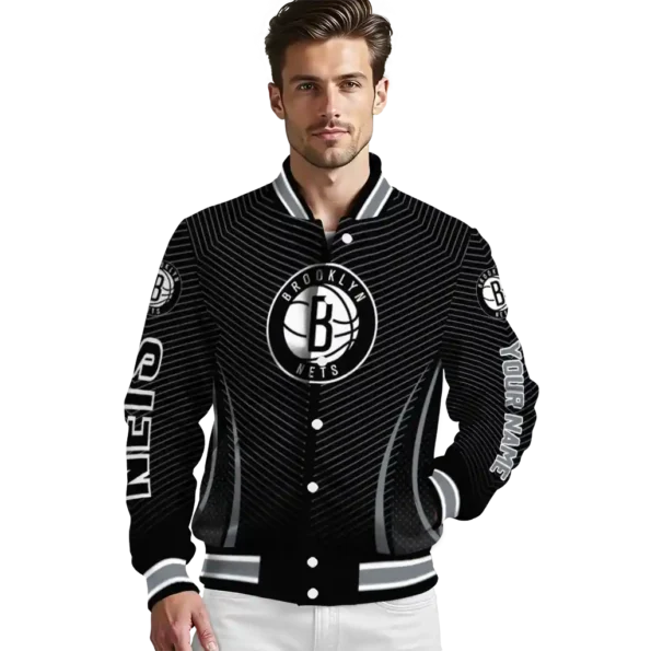 custom brooklyn nets chevron arrow black varsity jacket high quality.webp