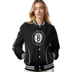 custom brooklyn nets chevron arrow black varsity jacket best selling.webp