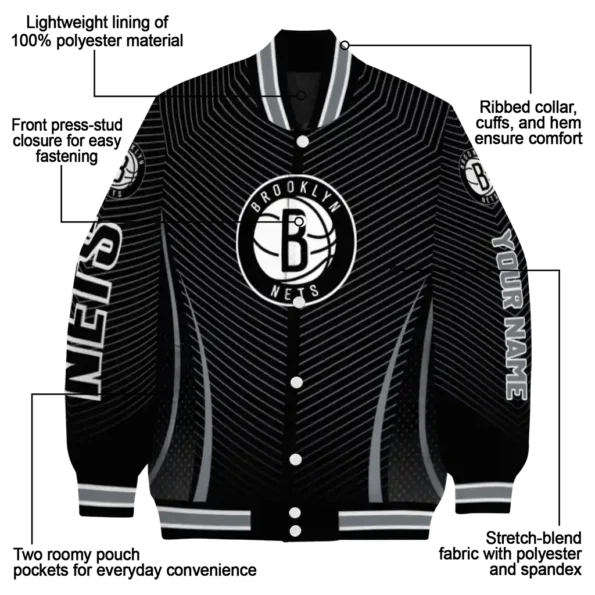 custom brooklyn nets chevron arrow black varsity jacket new arrival.webp