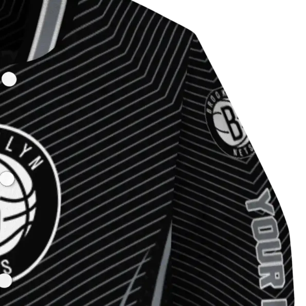 custom brooklyn nets chevron arrow black varsity jacket premium grade.webp