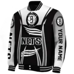 custom brooklyn nets mesh effect black varsity jacket best selling.webp
