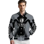 custom brooklyn nets spider mark black varsity jacket best selling.webp