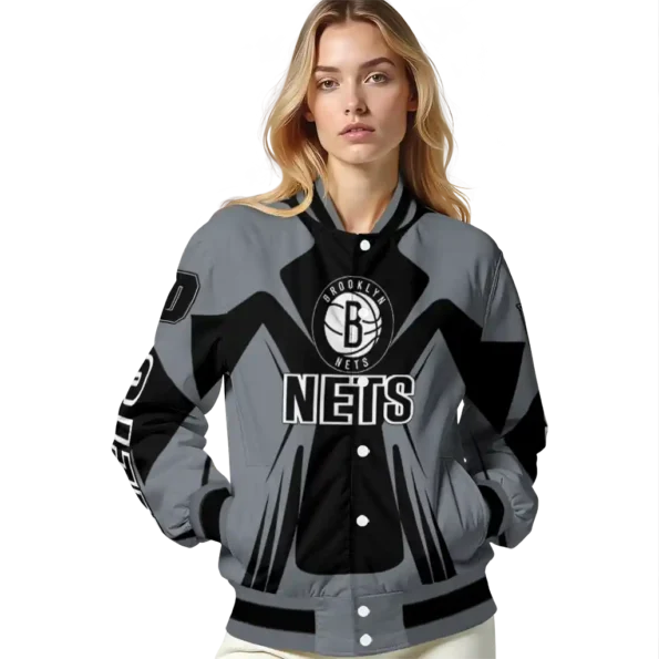 custom brooklyn nets spider mark black varsity jacket latest model.webp