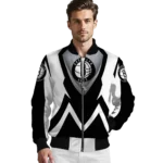 custom brooklyn nets v stripes black white bomber jacket best selling