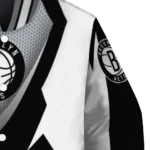 custom brooklyn nets v stripes black white varsity jacket best selling.webp