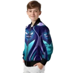 custom charlotte hornets mesh chest black bomber jacket best selling