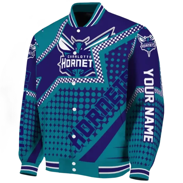 custom charlotte hornets star burst teal varsity jacket best selling.webp