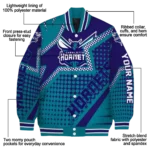 custom charlotte hornets star burst teal varsity jacket best selling.webp