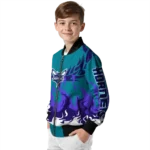 custom charlotte hornets winged blaze teal white bomber jacket best selling