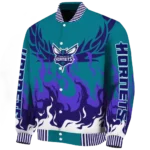 custom charlotte hornets winged blaze teal white varsity jacket best selling.webp