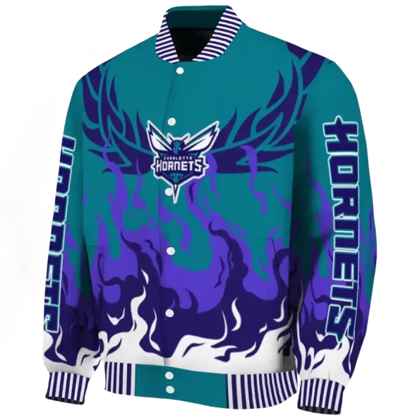 custom charlotte hornets winged blaze teal white varsity jacket best selling.webp