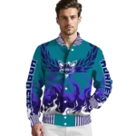 custom charlotte hornets winged blaze teal white varsity jacket best selling.webp