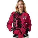 custom chicago bulls hexagon cluster red black varsity jacket best selling.webp