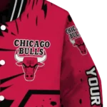custom chicago bulls hexagon cluster red black varsity jacket best selling.webp