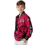 custom chicago bulls hexagon cluster red black varsity jacket best selling.webp