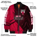 custom chicago bulls hexagon mesh red black bomber jacket best selling