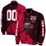custom chicago bulls hexagon mesh red black varsity jacket best selling.webp
