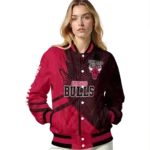 custom chicago bulls hexagon mesh red black varsity jacket best selling.webp