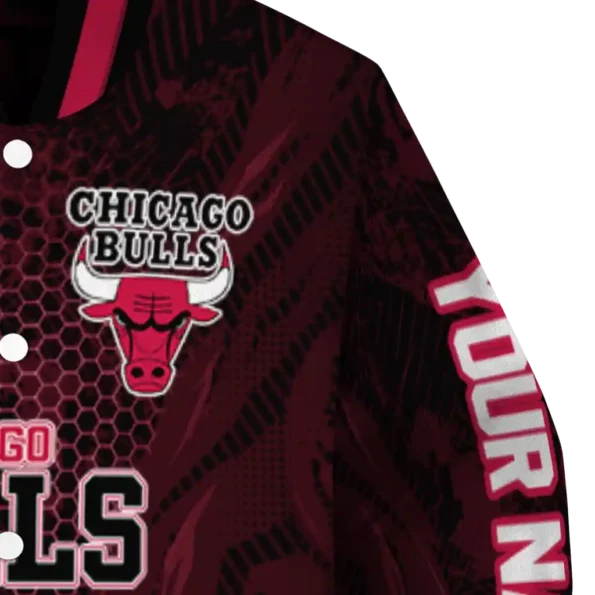 custom chicago bulls hexagon mesh red black varsity jacket premium grade.webp