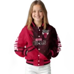 custom chicago bulls hexagon mesh red black varsity jacket best selling.webp