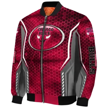 custom chicago bulls power plate red bomber jacket best selling