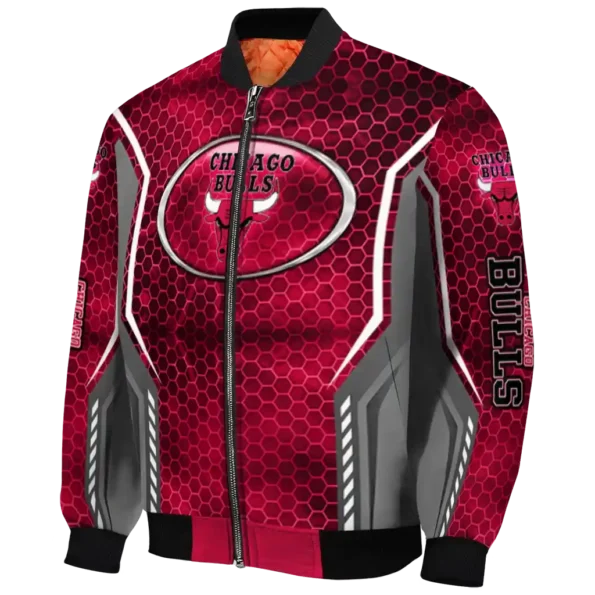 custom chicago bulls power plate red bomber jacket best selling