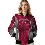 custom chicago bulls power plate red bomber jacket best selling