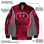 custom chicago bulls power plate red bomber jacket best selling
