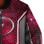 custom chicago bulls power plate red bomber jacket best selling