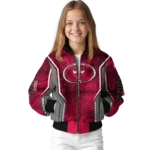 custom chicago bulls power plate red bomber jacket best selling