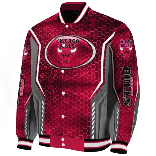 custom chicago bulls power plate red varsity jacket best selling.webp