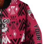 custom chicago bulls pyramid shapes red bomber jacket best selling
