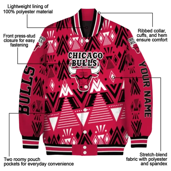 custom chicago bulls pyramid shapes red varsity jacket new arrival.webp