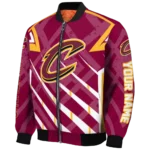 custom cleveland cavaliers chevron angles wine bomber jacket best selling