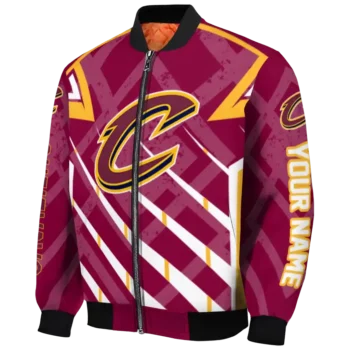 custom cleveland cavaliers chevron angles wine bomber jacket best selling