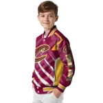 custom cleveland cavaliers chevron angles wine varsity jacket best selling.webp
