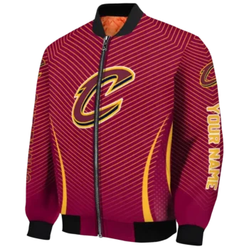 custom cleveland cavaliers chevron arrow wine bomber jacket best selling