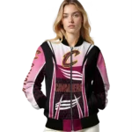custom cleveland cavaliers mesh effect wine black bomber jacket best selling