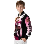 custom cleveland cavaliers mesh effect wine black bomber jacket best selling