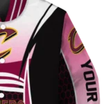 custom cleveland cavaliers mesh effect wine black varsity jacket best selling.webp